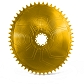 Alugear Złota Narrow-Wide 54T  Zębatka Owalna dla Sram 8-śrub Road/gravel złota