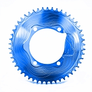 Alugear Narrow-Wide 54T Zębatka Okrągła dla Shimano r8000/9100 110 BCD 4-śruby niebieska