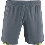 Salomon Endurance Twinskin Grey - spodenki  męskie do biegania 2in1